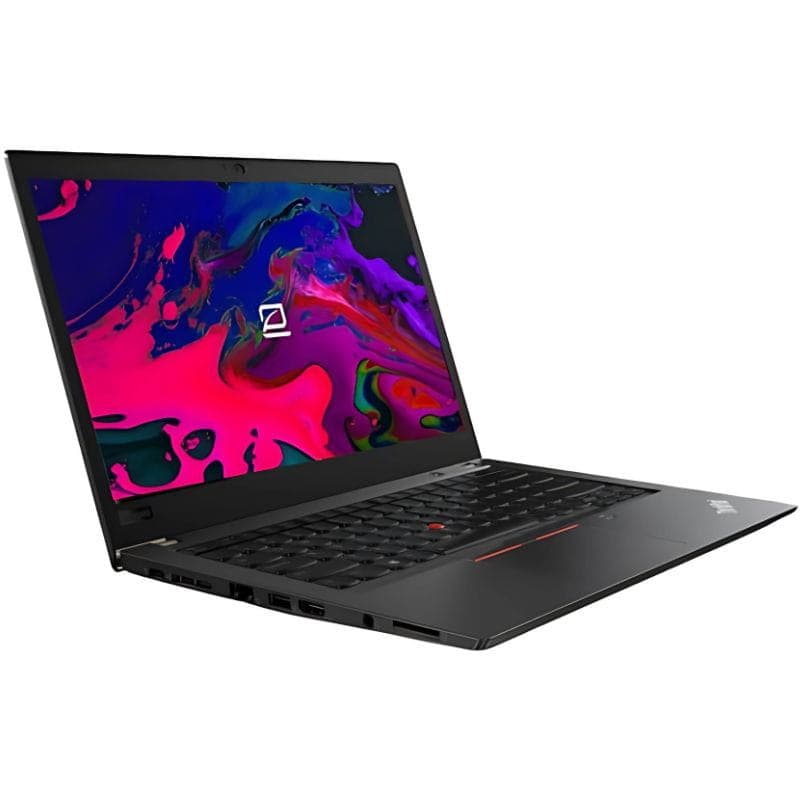 Lenovo ThinkPad T480s 14 pulgadas negro, teclado QWERTZ con TrackPoint, chasis delgado, pantalla con biseles finos, múltiples puertos laterales, estado