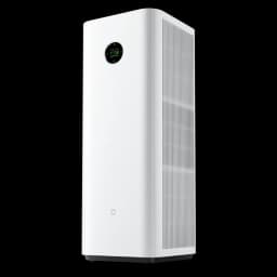 Vista a 45 grados del Mijia Smart Air Purifier Max con ventilación en el lateral y pantalla LED a color