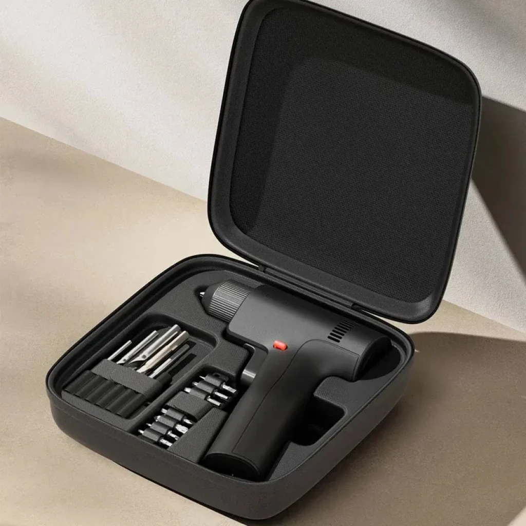 Mijia Brushless Cordless Drill 2 14.4V 1900 mAh Taladro Inalámbrico en color negro mate, diseño compacto tipo pistola, portabrocas ajustable y ventilación - Ítem5