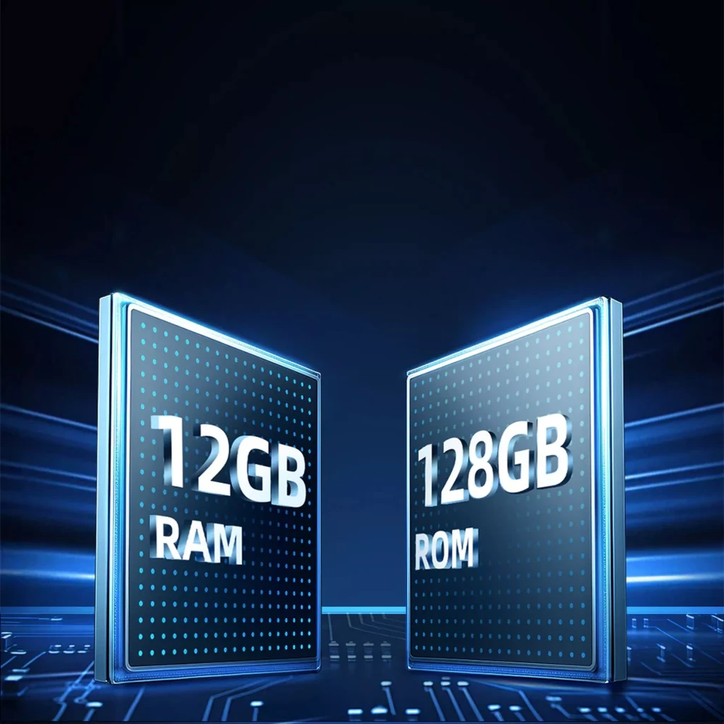 Lagenio Panther 1 noir robuste, coque renforcée, triple caméra arrière avec éclairage LED, écran sans bords aux accents vert, 128 Go, 4 Go RAM, 5150 mAh - Ítem3