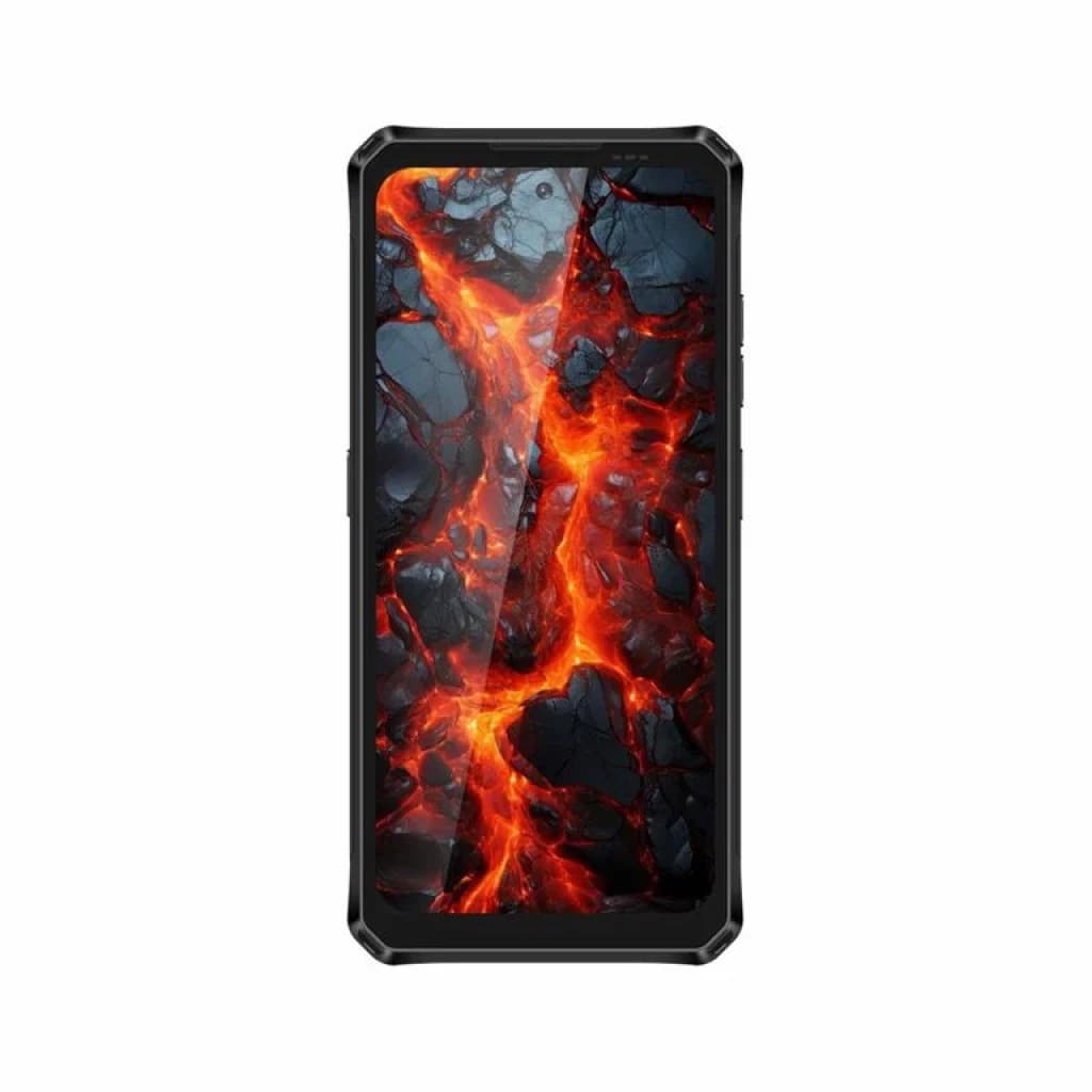 Lagenio Panther 1 preto robusto com traseira metálica, parafusos expostos e módulo de câmera central circular com anéis laranja, design industrial