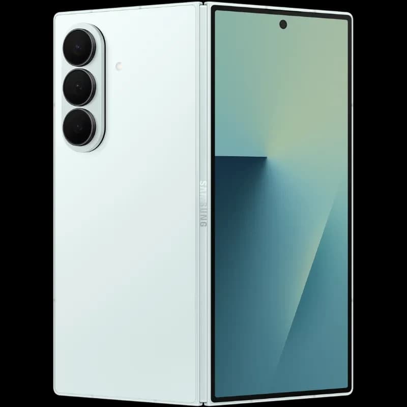 Samsung Galaxy Z Fold7 5G 12GB/256GB Verde Menta con pantalla plegable amplia, cámara triple vertical, bisagra central y frontal con perforación central