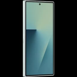 Samsung Galaxy Z Fold7 5G 12GB/256GB Verde Menta con pantalla externa alta, biseles delgados, cámara frontal centrada y bordes metálicos en tono menta