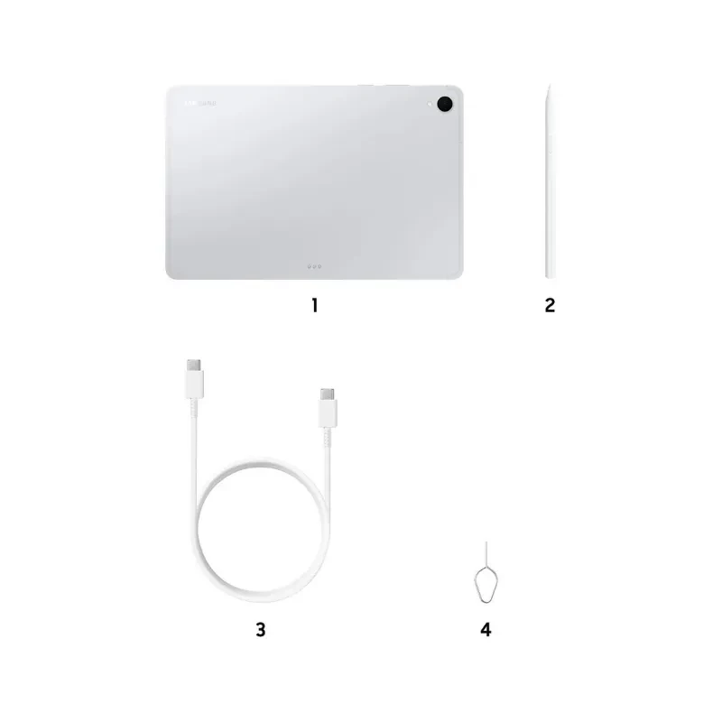 Samsung Galaxy Tab S11 11 pulgadas en plata con pantalla delgada, marcos finos, cámara trasera única y S Pen blanco incluido, 12 GB RAM y 512 GB - Ítem3