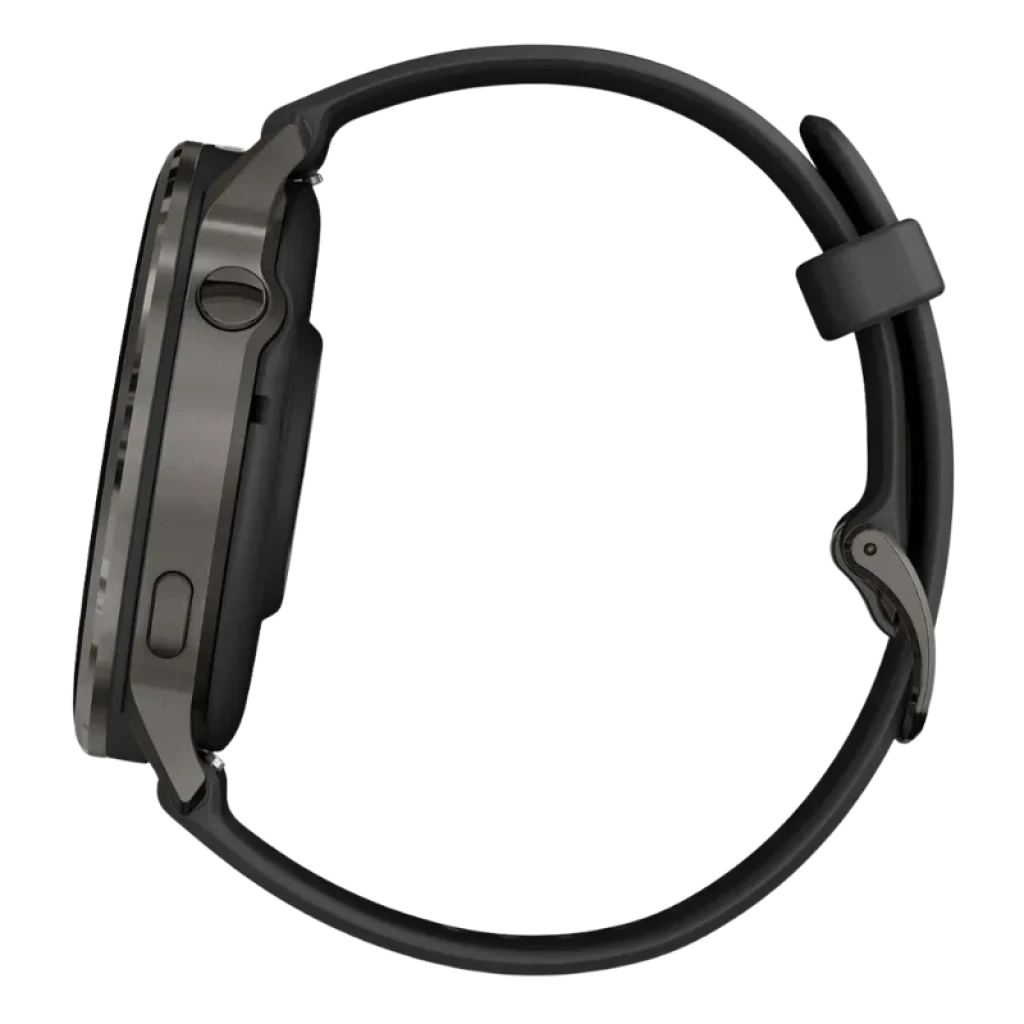 Garmin Venu 4 45 mm negro con correa de silicona negra, pantalla circular AMOLED con datos de salud y actividad, bisel oscuro, diseño deportivo elegante - Ítem2