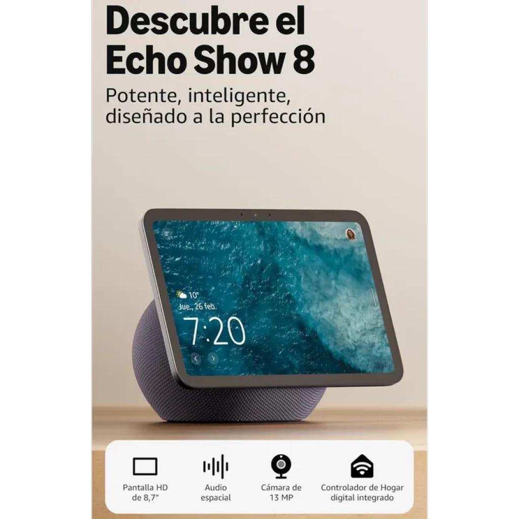Amazon Echo Show 8 2025 (dernière génération) écran 8,7