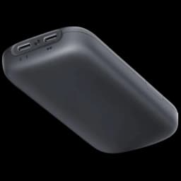 RayNeo Pocket TV - Télécommande en boîtier compact noir, deux ports USB-C sur le dessus, design arrondi ergonomique et finition mate élégante