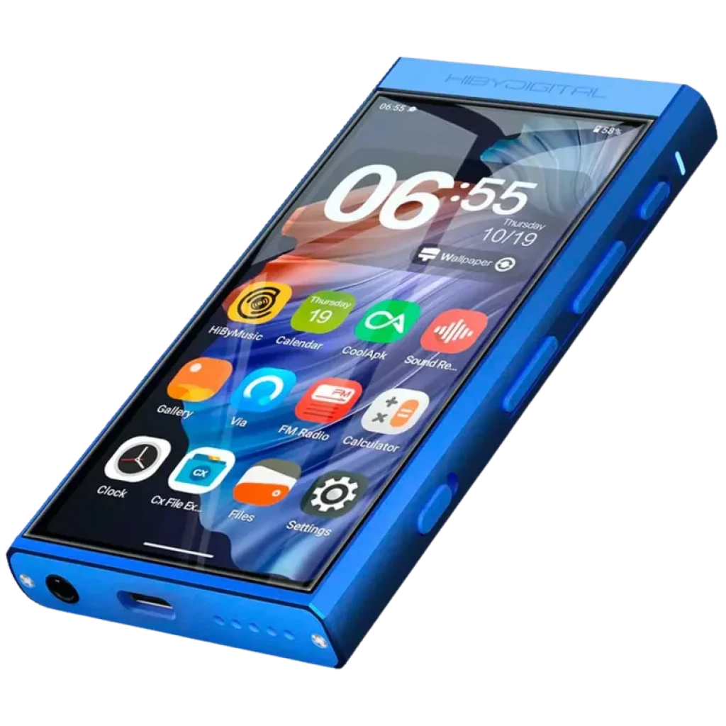 HiBy Digital M300 128 Gb Azul - Leitor Hi-Res baseado em Android 13 e ecrã tátil de 4