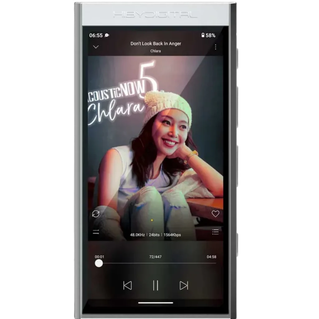 HiBy Digital M300 128 Gb Prateado - Leitor Hi-Res baseado em Android 13 e ecrã tátil de 4