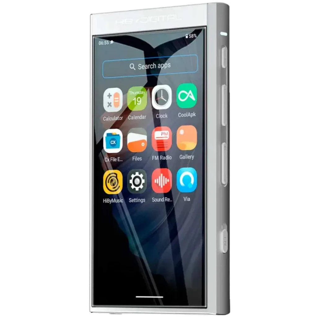 HiBy Digital M300 128 Gb Prateado - Leitor Hi-Res baseado em Android 13 e ecrã tátil de 4