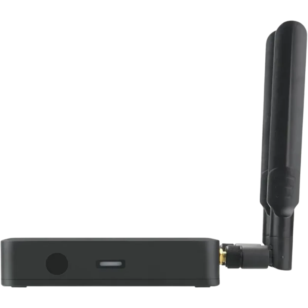 Ugoos AM9 Pro S905X5-J: TV box negro con dos antenas WiFi, múltiples puertos USB 3.0, HDMI, LAN y control remoto completo para Android TV 14 - Ítem3