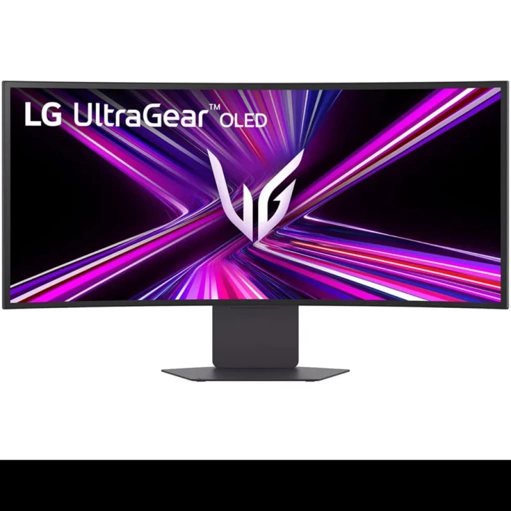 Monitor LG UltraGear 34 pulgadas OLED curvo, formato ultrapanorámico, biseles finos, colores vibrantes y base robusta; ideal para gaming WQHD 240 Hz 0,03 ms