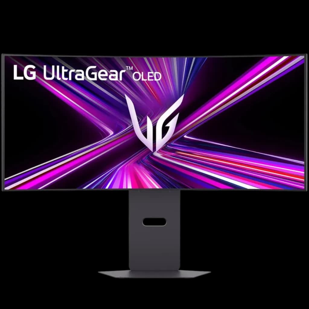 Monitor LG UltraGear 34 GX900A OLED curvo 34 pulgadas, panel WQHD, 240 Hz, 0,03 ms, biseles finos y soporte robusto con ajuste de altura