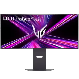 Monitor LG UltraGear 34 GX900A OLED curvo 34 pulgadas, panel WQHD, 240 Hz, 0,03 ms, biseles finos y soporte robusto con ajuste de altura