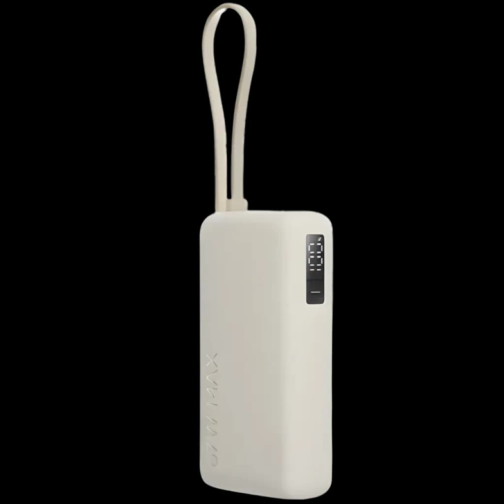 Xiaomi Power Bank 10000mAh (Cabo integrado) 67W Bege - Tamanho compacto - Ecrã numérico