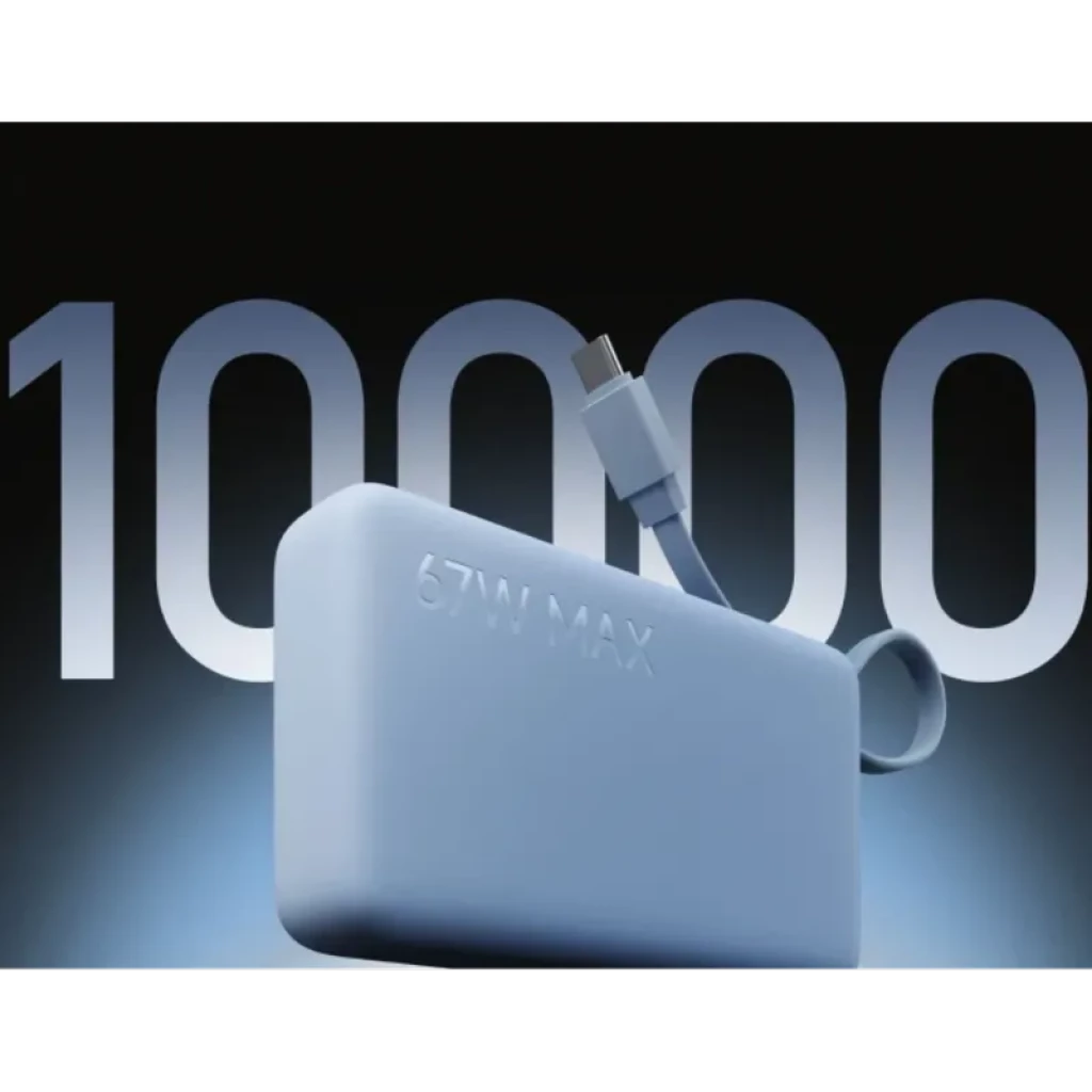 Xiaomi Power Bank 10000mAh (câble intégré) 67W Beige - Taille compacte - Écran numérique - Ítem5