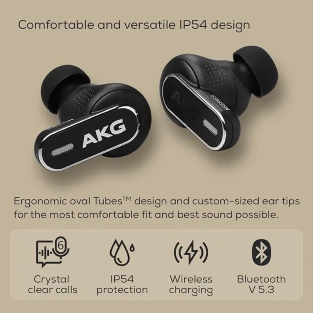 AKG N5 Hybrid Preto - Auriculares TWS com Dongle USB-C 2,4 GHz e som de alta resolução - Item7