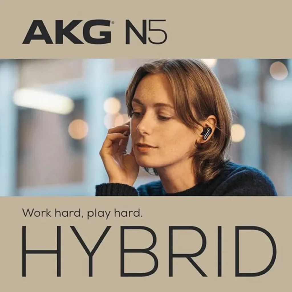 AKG N5 Hybrid Preto - Auriculares TWS com Dongle USB-C 2,4 GHz e som de alta resolução - Item6