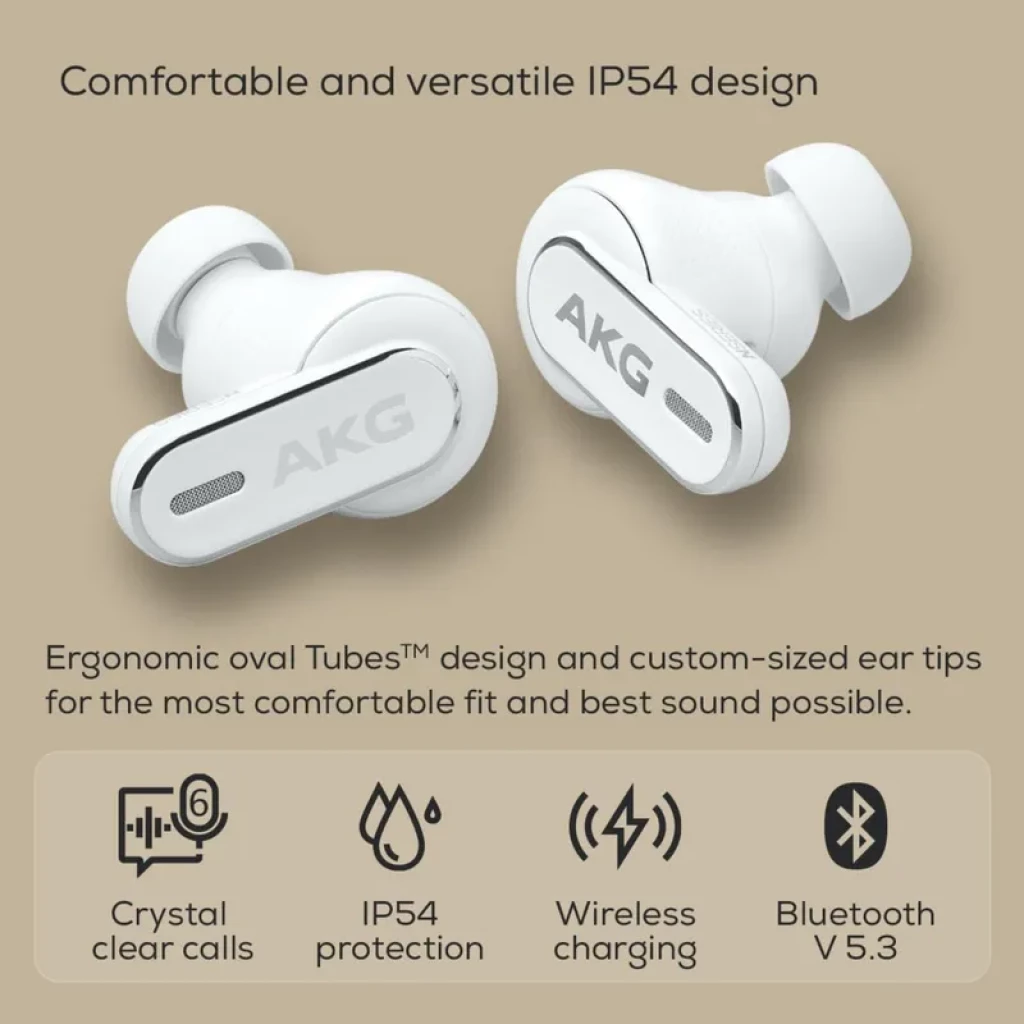 AKG N5 Hybrid Branco - Auscultadores TWS com Dongle USB-C 2,4 GHz e som Alta Resolução - Item9