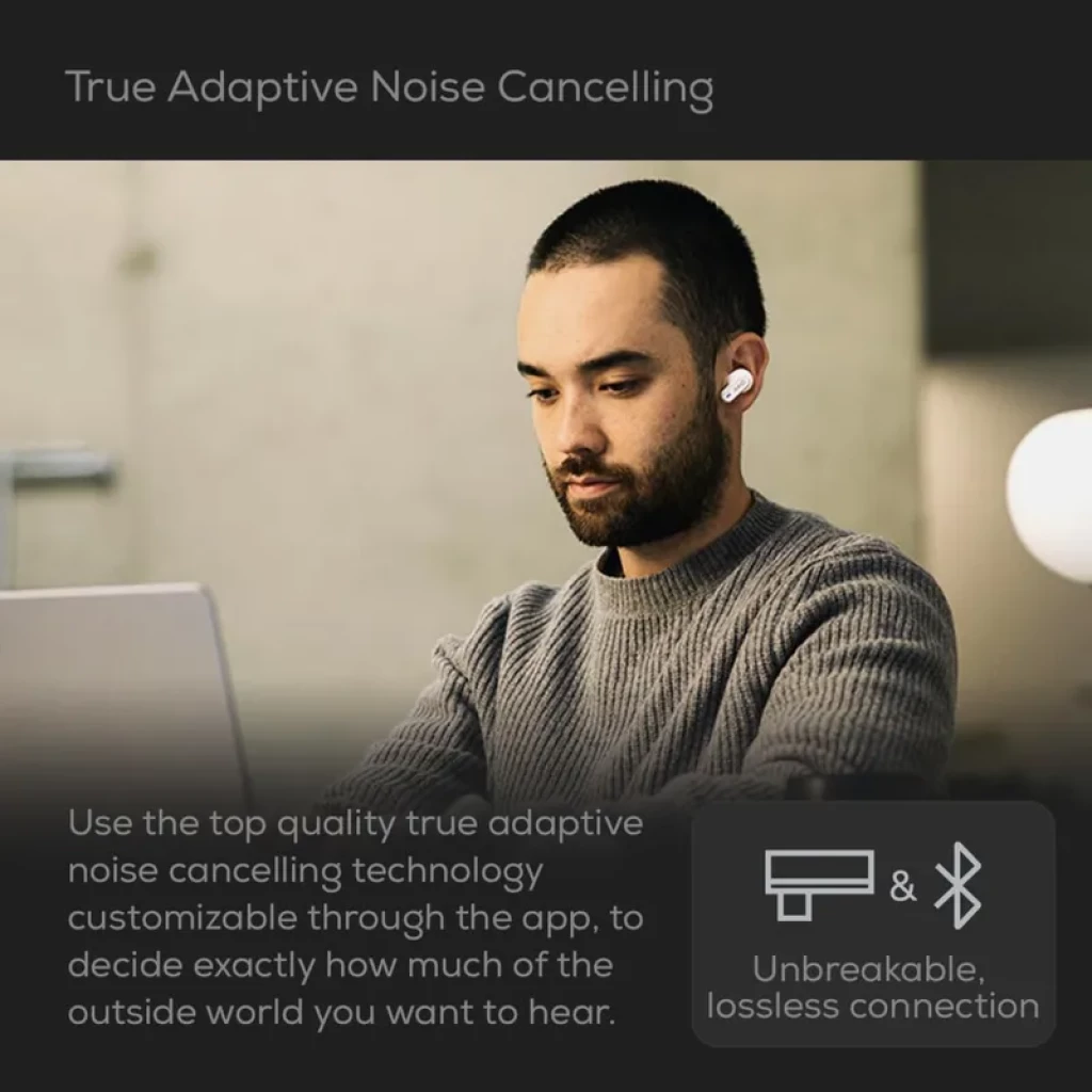 AKG N5 Hybrid Branco - Auscultadores TWS com Dongle USB-C 2,4 GHz e som Alta Resolução - Item5