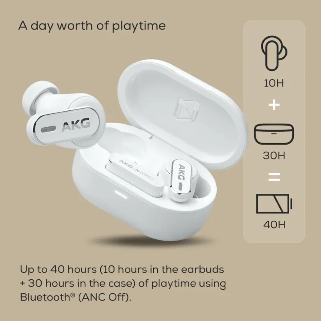 AKG N5 Hybrid Branco - Auscultadores TWS com Dongle USB-C 2,4 GHz e som Alta Resolução - Item7