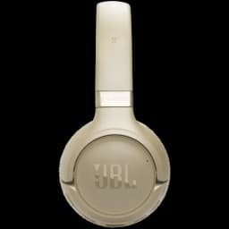 JBL Tune 680NC Beige casque supra-auriculaire élégant, oreillette ronde avec logo JBL en relief, arceau lisse ton beige, design pliable et minimaliste