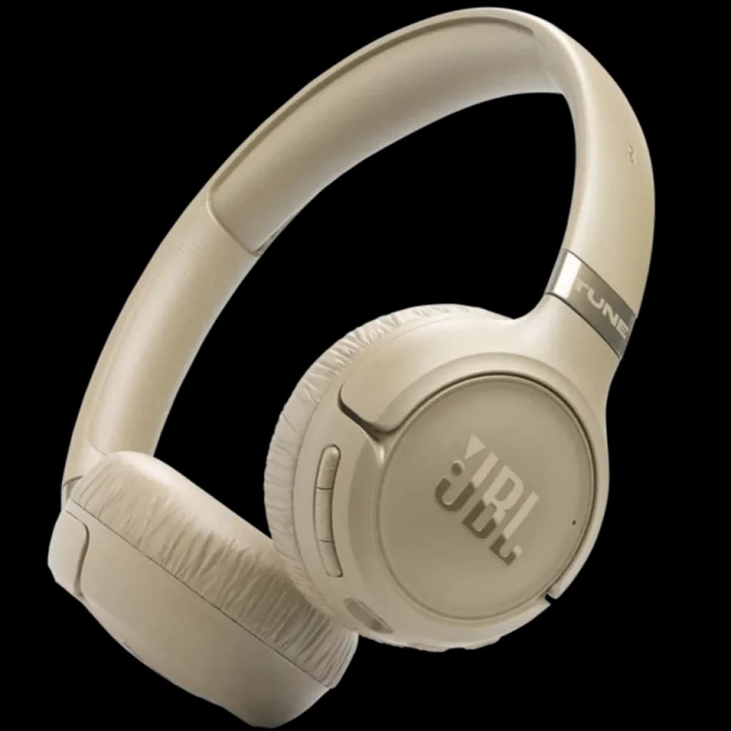 JBL Tune 680NC Beige - Casque supra-auriculaire sans fil avec ANC