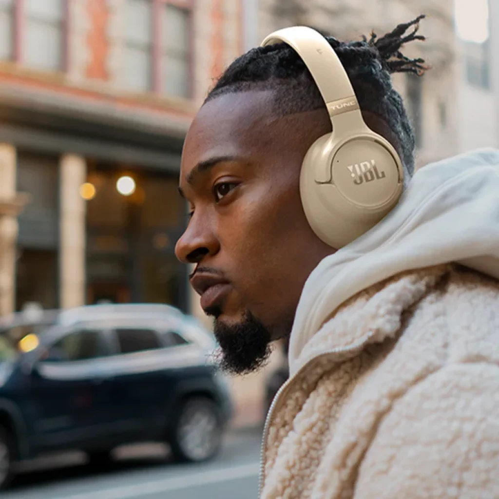 JBL Tune 780NC Bege - Auscultadores com diadema Bluetooth 6.0 Ligação multiponto Spatial Sound - Item9