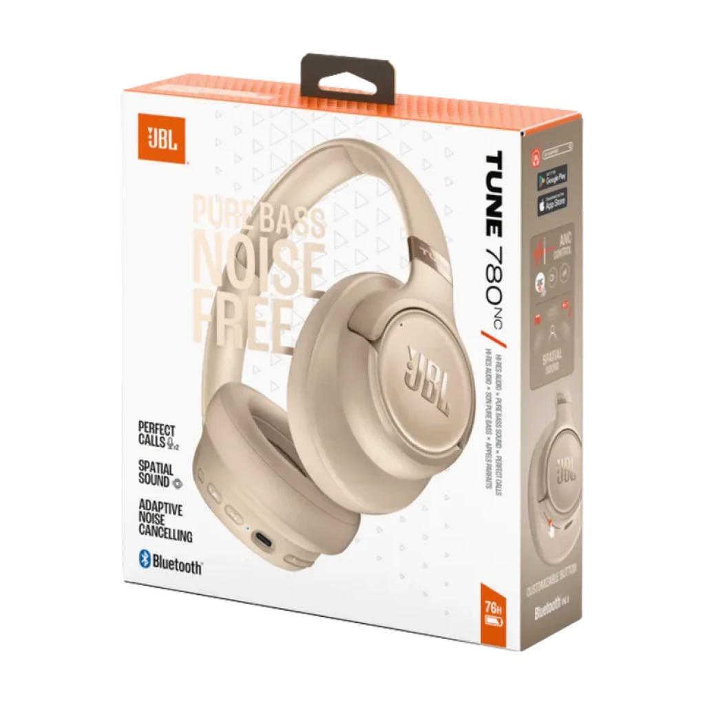 JBL Tune 780NC Bege - Auscultadores com diadema Bluetooth 6.0 Ligação multiponto Spatial Sound - Item11