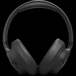 JBL Tune 780NC Noir casque circum-aural pliable, arceau rembourré, coussinets épais, boutons latéraux discrets, design épuré tout noir