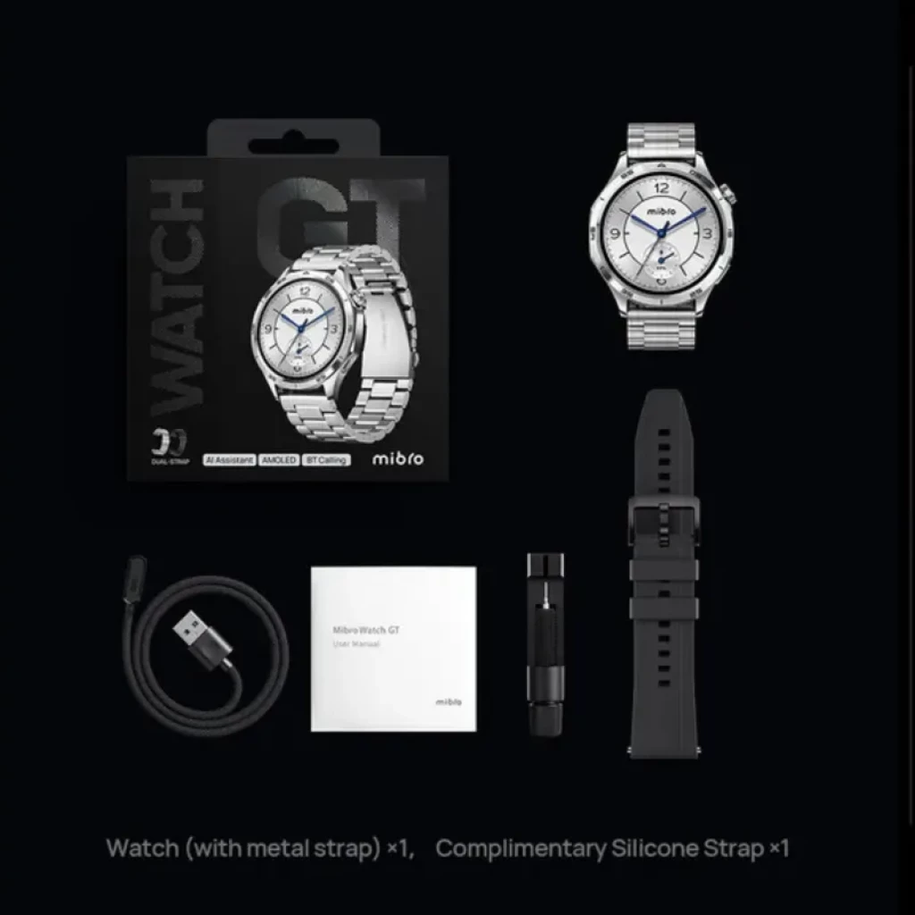 Mibro watch GT Acero inoxidable Plata pantalla AMOLED de 1,43