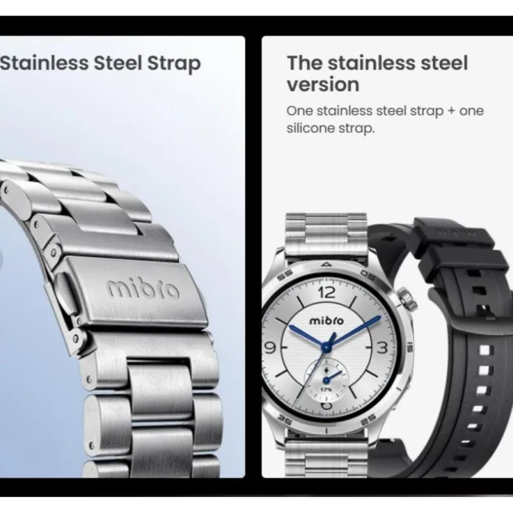 Mibro watch GT Acero inoxidable Plata pantalla AMOLED de 1,43