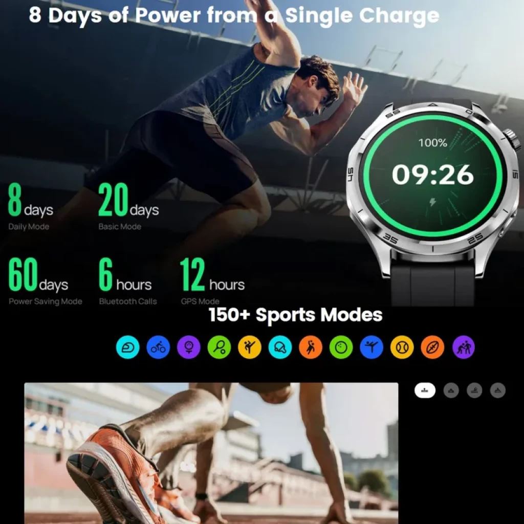 Mibro watch GT Acero inoxidable Plata pantalla AMOLED de 1,43