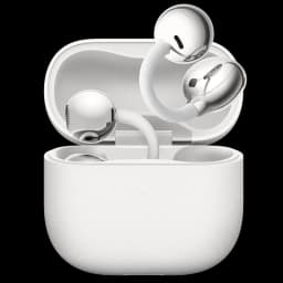 Huawei FreeClip 2 Auriculares Bluetooth con diseño open-ear en color blanco, cápsulas metálicas brillantes y estuche compacto texturizado a juego