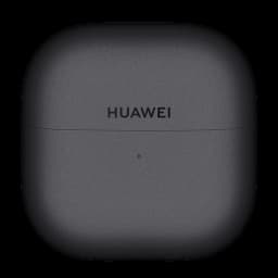 Estuche de carga negro con logo HUAWEI centrado y luz LED frontal para Huawei FreeClip 2