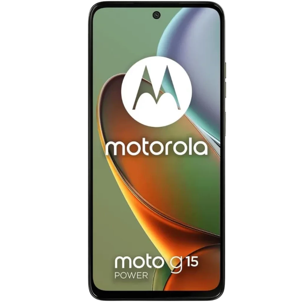 Motorola Moto G15 Power iguana green com ecrã 6,72, câmara dupla 50 MP, 8 GB RAM e 256 GB. Design elegante, módulo triplo traseiro e furo central no ecrã - Item1