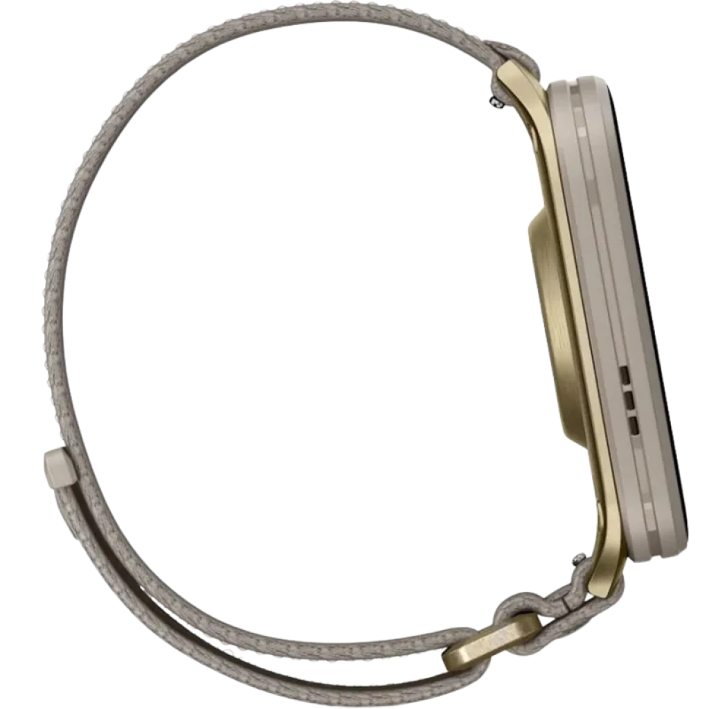 Garmin Venu X1 Caja de titanio dorada Correa de nailon ComfortFit Gris - Ítem6