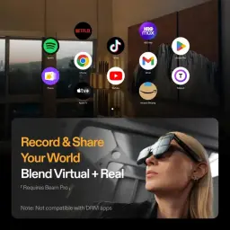 Module XREAL Eye 6 DoF pour lunettes AR : caméra frontale compacte et élégante, intégrant le suivi des mouvements et la capture pour mélanger le monde virtuel et le monde réel