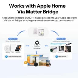 SONOFF Orb-ZBW2L ZigBee double canal, interrupteur mural intelligent compatible Matter via pont, contrôle Apple Home, écosystème eWeLink et appareils