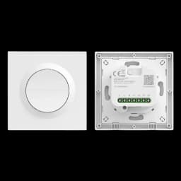 Interrupteur intelligent double SONOFF Orb-MW2, design carré blanc, 86 mm