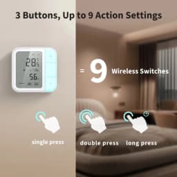 Aqara W100 avec 3 boutons et 9 actions