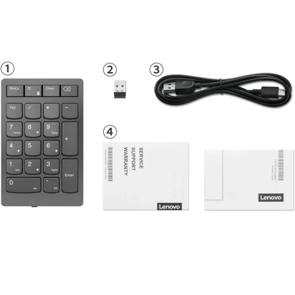 Lenovo Go 4Y41C33791 - Teclado numérico universal inalámbrico RF batería recargable - Ítem4