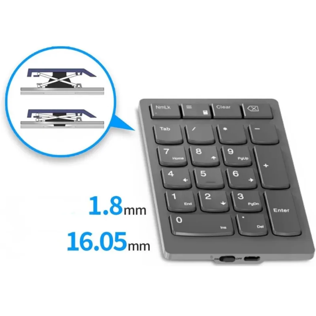 Lenovo Go 4Y41C33791 - Teclado numérico universal inalámbrico RF batería recargable - Ítem2