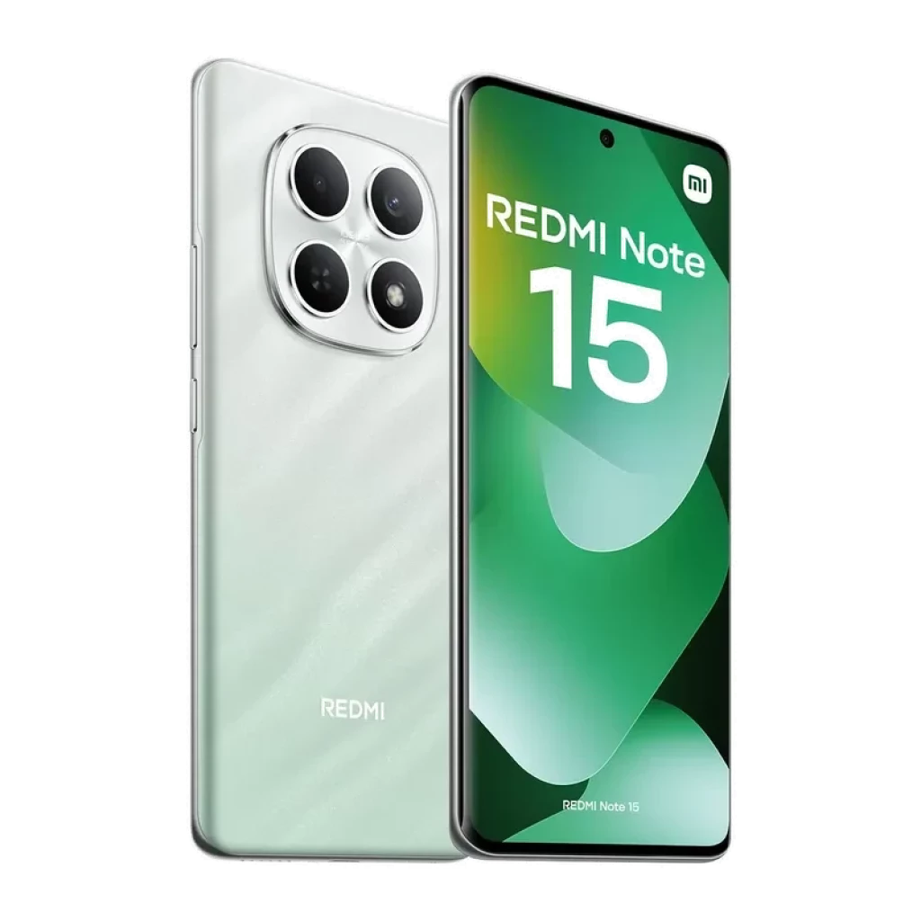 Xiaomi Redmi Note 15 4G verde con pantalla FullHD+ sin bordes, cámara trasera cuádruple en módulo cuadrado, 8GB RAM y batería 5800 mAh - Ítem3