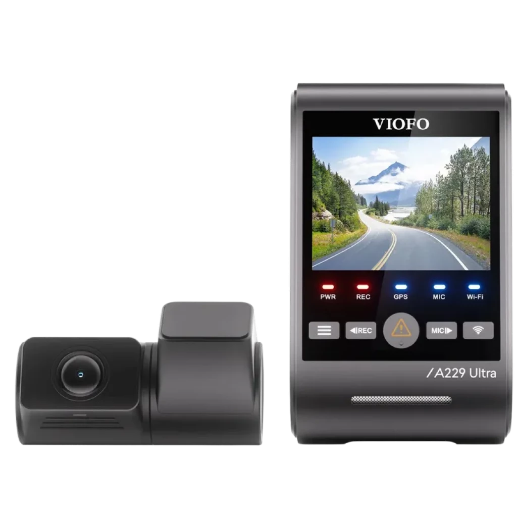 VIOFO A229 Ultra 2CH 4K Delantera + 4K Trasera - Dashcam con pantalla LCD de 2,4