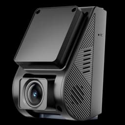 VIOFO A119M Pro 4K HDR Mini: dashcam compacta em preto com lente grande angular, corpo aerodinâmico ventilado, acabamento texturizado e design discreto para