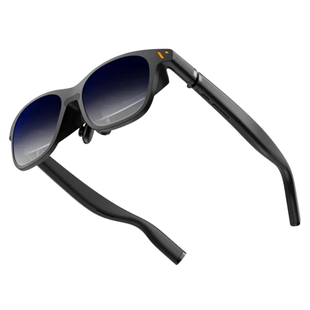 Viture Pro XR + Viture One Neckband Kit de lunettes à réalité augmentée + adaptateur pour lunettes : verres noirs avec monture légère et tour de cou modulaire avec câble - Ítem1