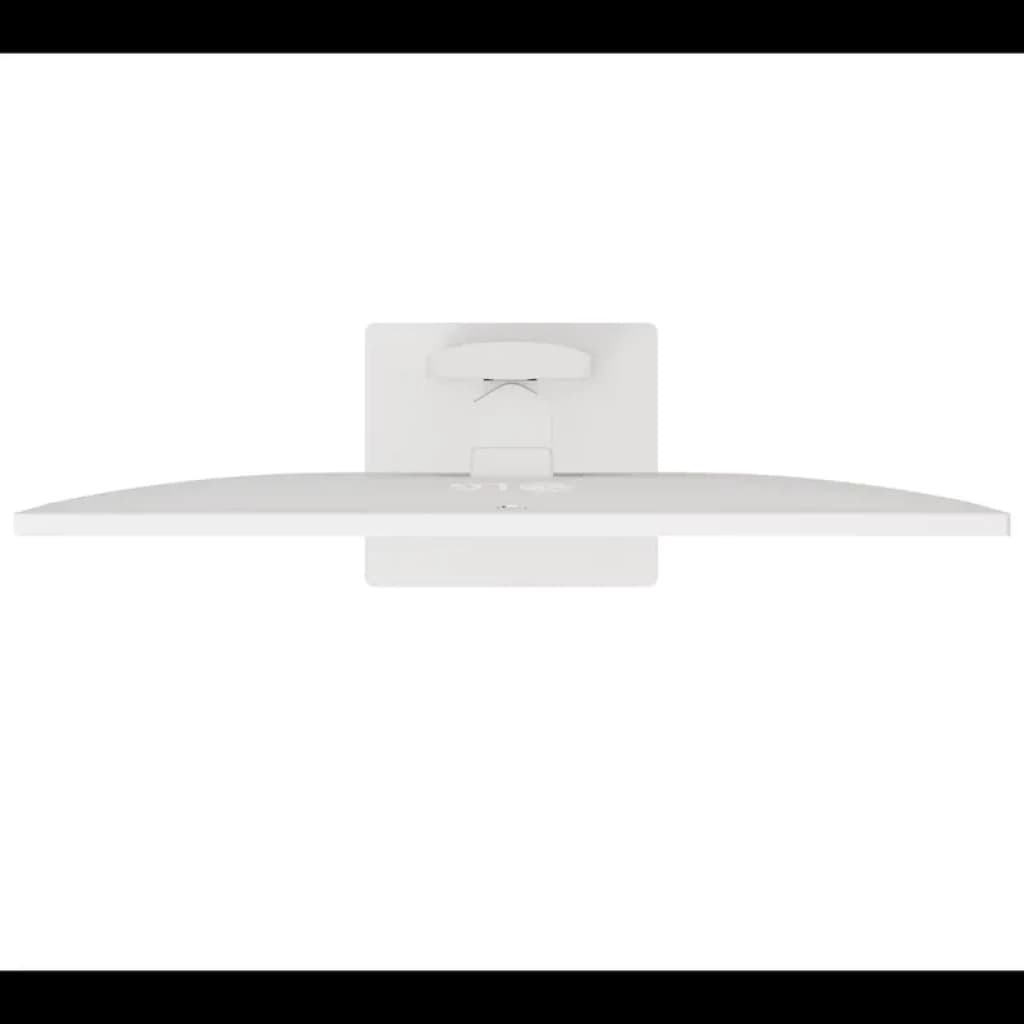 Écran PC LG 37U730SA-W 37 pouces 4K UHD IPS blanc, design épuré, dos lisse avec support central discret et gestion des câbles intégrée