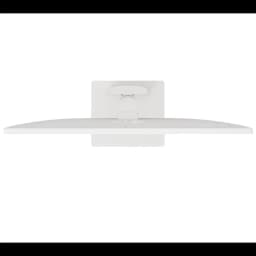 Écran PC LG 37U730SA-W 37 pouces 4K UHD IPS blanc, design épuré, dos lisse avec support central discret et gestion des câbles intégrée