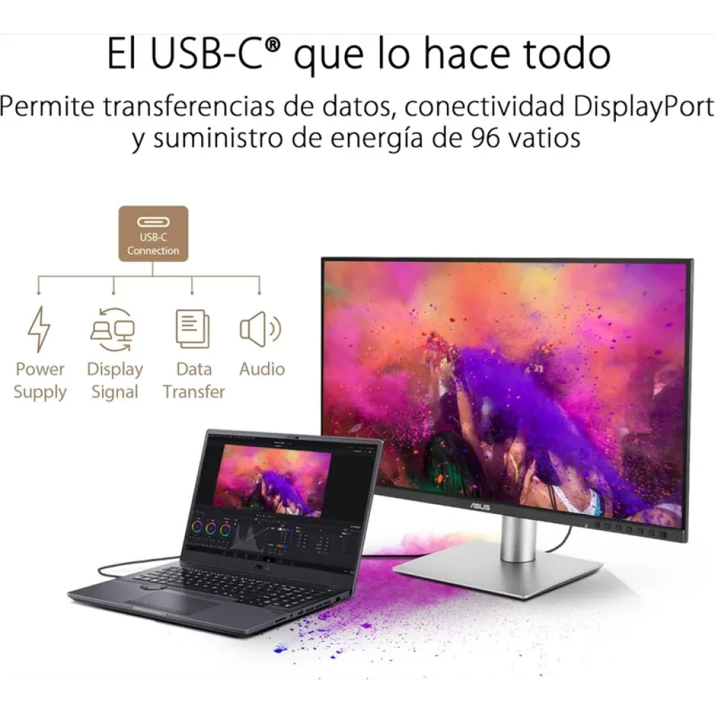 ASUS ProArt PA278CFRV 27 polegadas, tela IPS QHD 2560x1440, 100 Hz, cores vibrantes, bordas finas, base metálica ajustável com suporte ergonômico - Item11